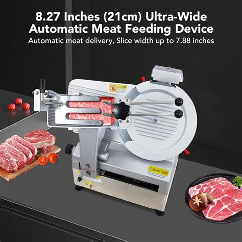 Máquina cortadora automática de carne demostrando alta eficiencia