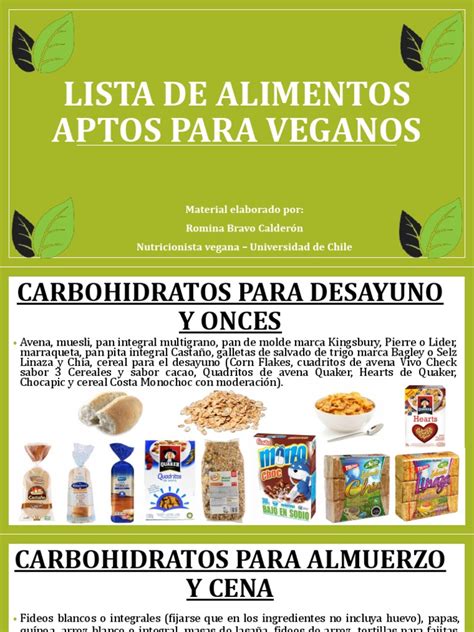 infografía de alimentos chilenos veganos por accidente