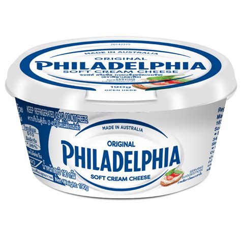 Ilustración histórica de la marca Philadelphia Cream Cheese