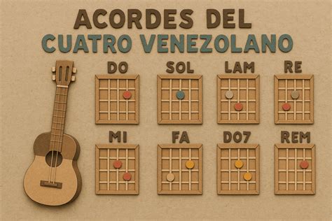 Ilustración de las diferentes variedades del Cuatro Venezolano