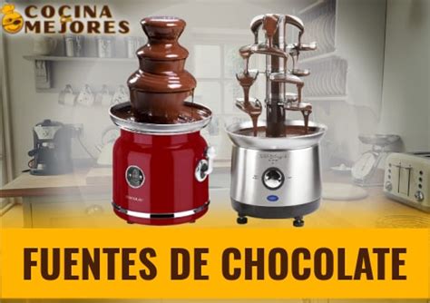 Infografía comparativa de fuentes de chocolate comerciales y domésticas