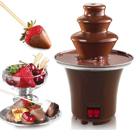 Foto de la fuente de chocolate Fondue SQ2 o SQ3 en acción