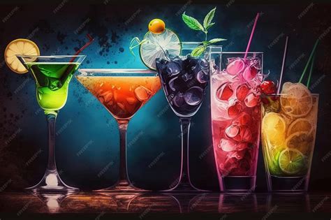 Imagen de un cóctel colorido y refrescante.