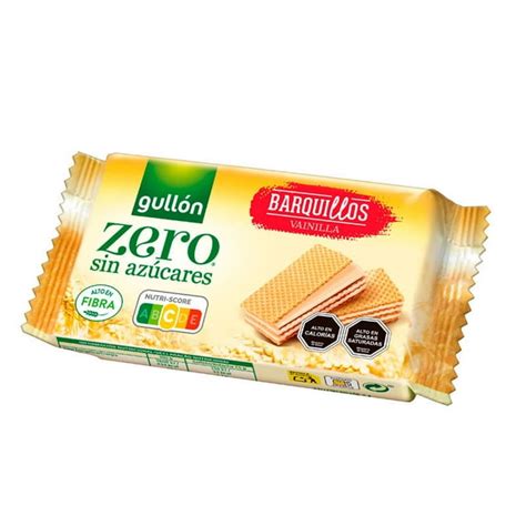 Galletas tipo oblea sin azúcar sabor vainilla