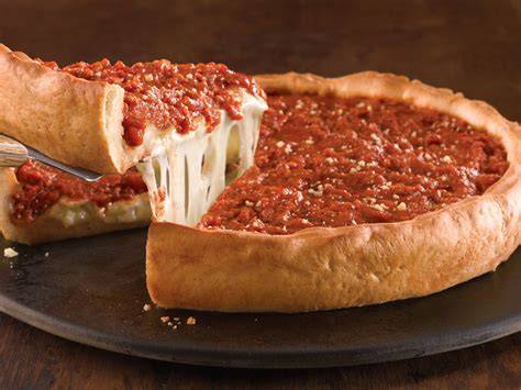 Pizza estilo Pizza Hut con masa gruesa y bordes rellenos de queso