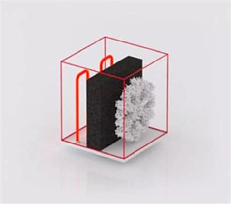 Esquema técnico que ilustra la estructura de celdas cerradas del vidrio celular FOAMGLAS® y su capacidad de aislamiento en tuberías.