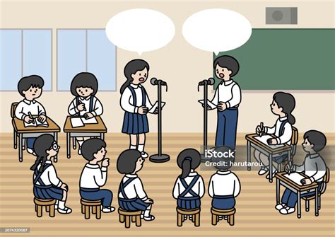 Ilustración: Estudiantes de cocina debatiendo y explorando ideas