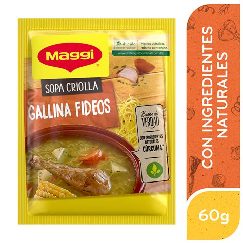 Sopa MAGGI de gallina con fideos, repollo y albahaca