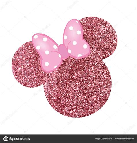 Ilustración de la silueta de Minnie Mouse en diferentes estilos de repostería