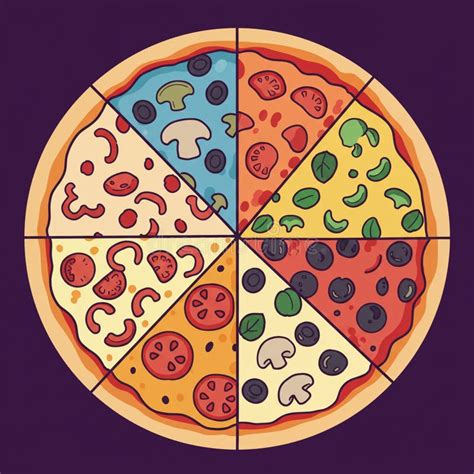 Foto de una pizza rectangular con diferentes toppings en cada sección