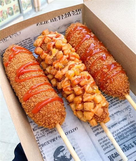 Corn dogs coreanos de Watanabe Street Food