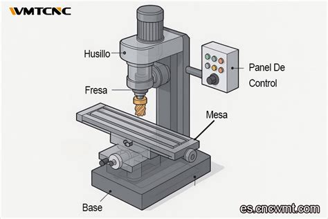Ilustración detallada de una pinza para fresadora (collet) mostrando su estructura interna y cómo sujeta el vástago de una fresa.