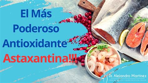 Infografía sobre los beneficios de la astaxantina y otros antioxidantes en mariscos