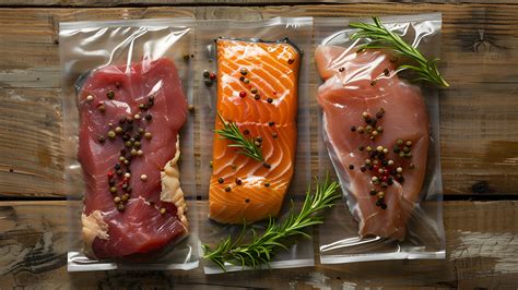 Esquema de la cocción sous-vide con alitas de pollo en bolsas al vacío