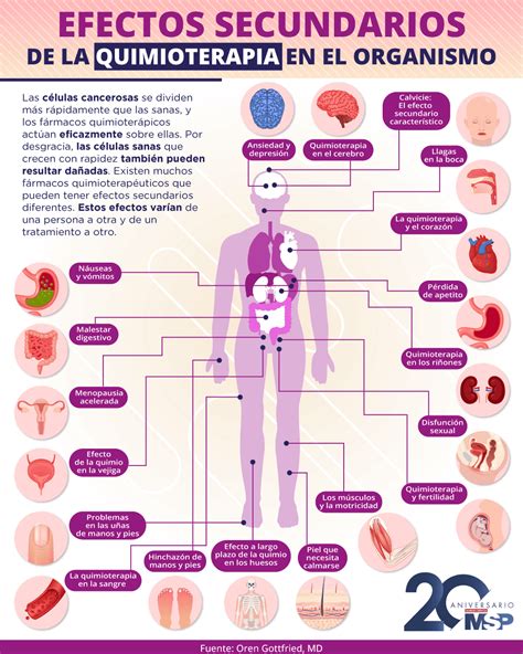 Infografía sobre los efectos secundarios de la quimioterapia en el gusto