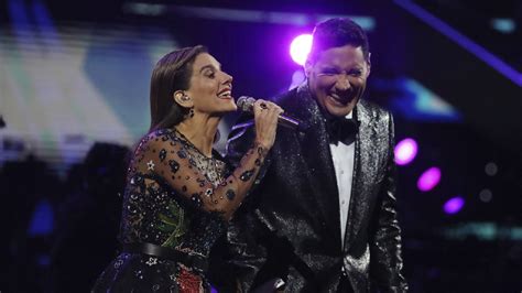 Foto de Francisco Saavedra y María Luisa Godoy en el escenario