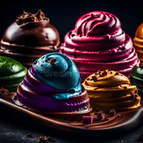 Muestra de postres coloridos y vibrantes