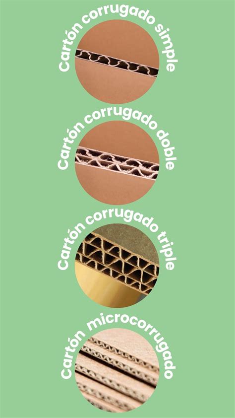 Infografía comparativa de materiales de packaging: cartón corrugado, kraft y soluciones ecológicas.