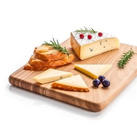 Variedad de quesos en una tabla de madera