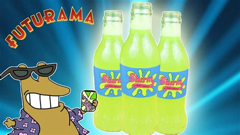 Publicidad retrofuturista de la bebida Slurm de Futurama