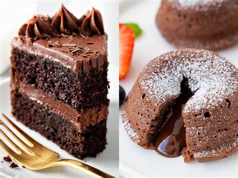 Variedad de postres de chocolate como brownie, mousse, tarta y trufas