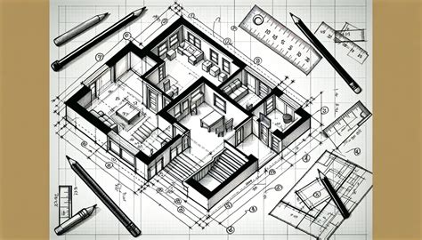 Croquis o planos arquitectónicos de la Bauhaus