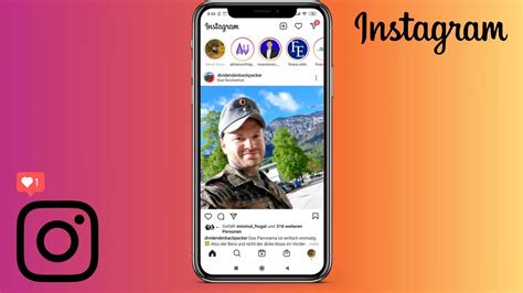 Pantalla de inicio de Instagram con la barra de búsqueda resaltada
