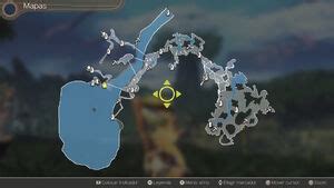 Xenoblade Chronicles: mapa general de la Selva de Makna y La Linde con marcadores de misiones