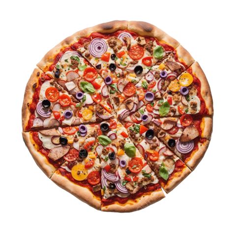 Fotografía de una pizza vegana recién horneada con ingredientes coloridos