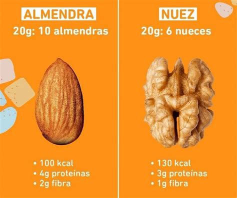 Infografía mostrando la cantidad recomendada de nueces (5-8 unidades) en la palma de una mano