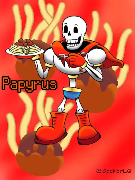 Papyrus cocinando espagueti en su casa