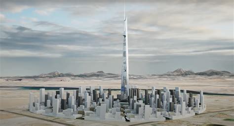 Representación artística o render de la Torre Jeddah