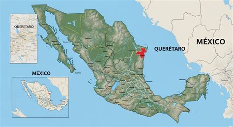 Mapa de ubicación geográfica de los viñedos en Querétaro, México donde se recolectaron las muestras de uva.