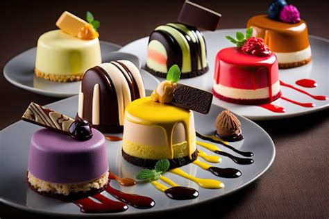 Mousse de diferentes sabores y texturas