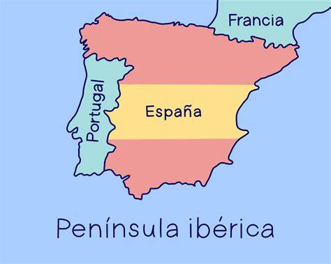 Mapa de rutas de envío para la Península Ibérica