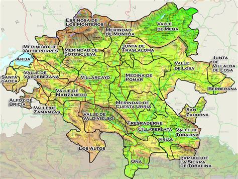 Mapa de la Vizcaya medieval, señalando Merindades y rutas comerciales