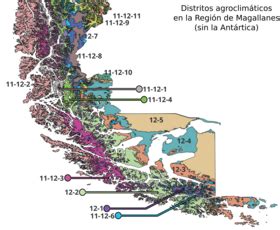 Mapa de distritos agroclimáticos de Chile basado en clustering multivariado.