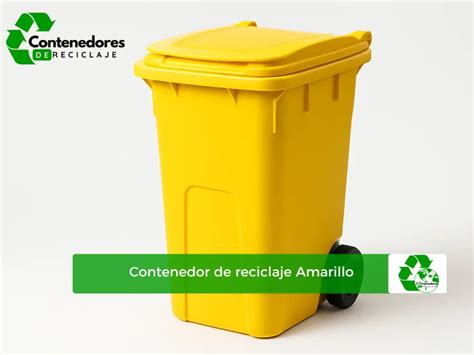 Contenedor amarillo de reciclaje lleno de envases