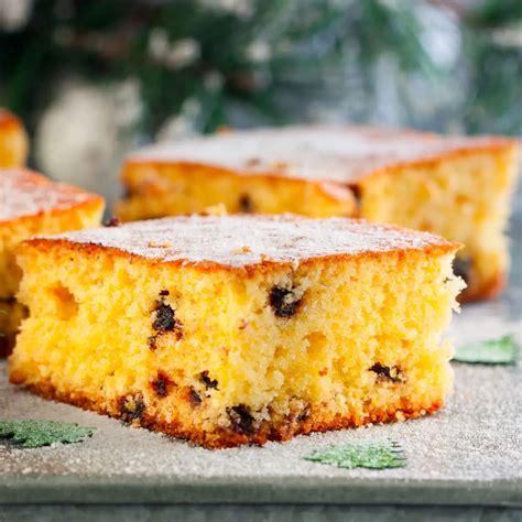 Bizcocho de naranja con chispas de chocolate
