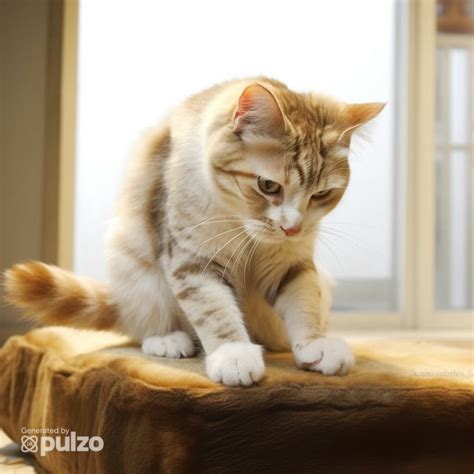 fotografía de un gato amasando el regazo de una persona sonriente