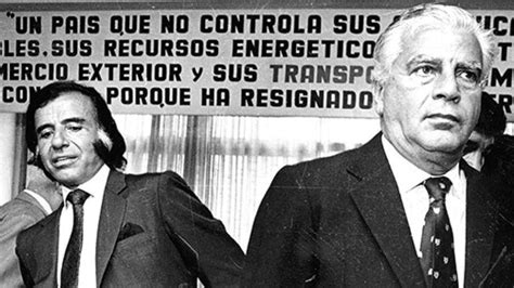 Foto histórica de Juan Domingo Perón y Antonio Cafiero en una reunión