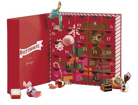 variedad de calendarios de adviento de chocolate
