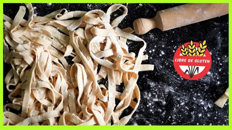 Fideos caseros sin gluten listos para cocinar