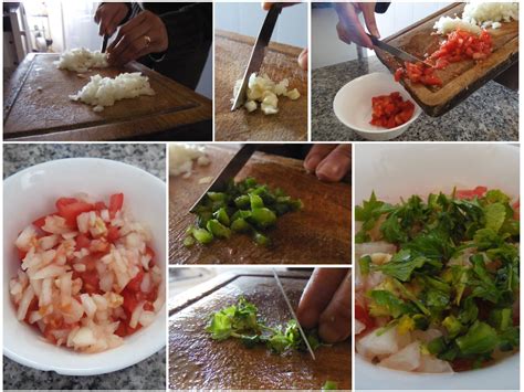 Esquema visual de los ingredientes principales del pebre: ají, tomate, cebolla y cilantro