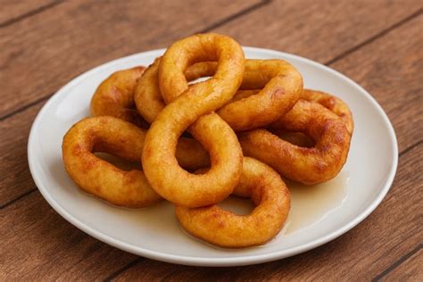 Buñuelos cubanos con almíbar de anís y canela