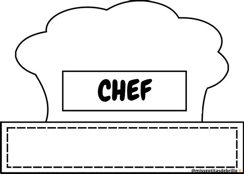 ilustración del proceso de unir los bordes de un gorro de chef en miniatura