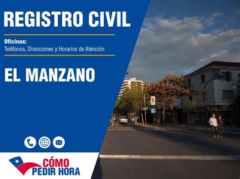 Mapa de la ubicación del Registro Civil de El Manzano