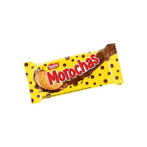 Diseño de empaque de galleta morocha con sus componentes de vainilla y chocolate