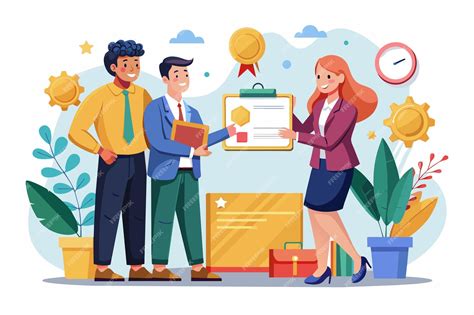 Representación de un equipo recibiendo un reconocimiento por su trabajo