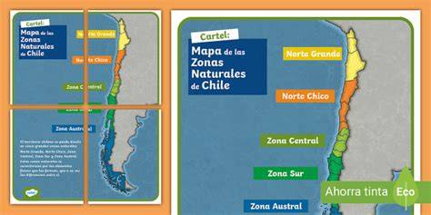Infografía: Mapa de productos endémicos y preparaciones tradicionales de las zonas norte, centro y sur de Chile.